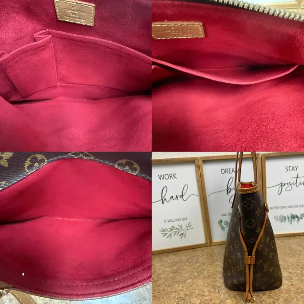 💎✨LIMITED EDITION✨💎 Authentic Louis Vuitton Neverfull MM Poppy Interior Bag - Picture 6 of 7